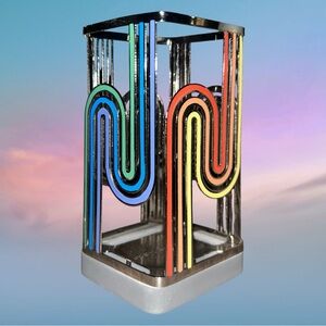 Bath & Body Works Colorful Metal Foaming Hand Soap Holder Love Always Wins NEW